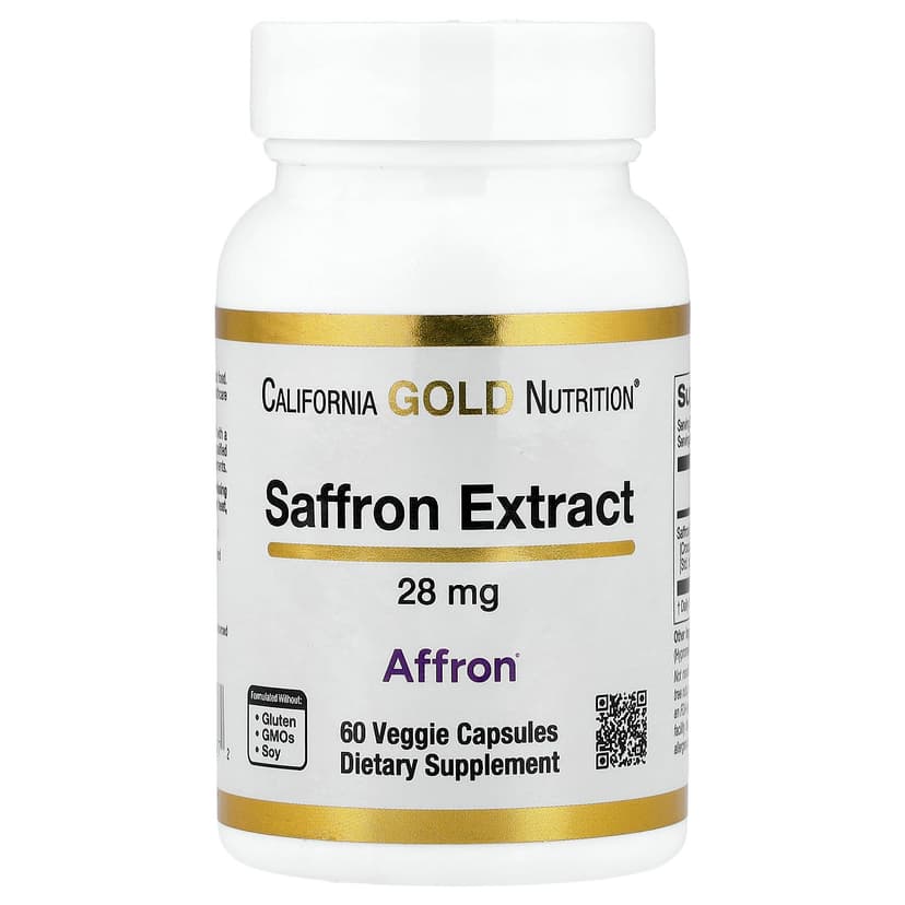 California Gold Nutrition, Affron® 番紅花提取物,28 毫克,60 粒素食膠囊