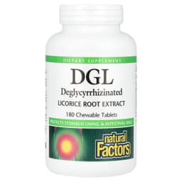 Natural Factors, DGL，解甘草提取物，180 片咀嚼片