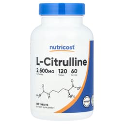 Nutricost, L-瓜氨酸，2500 毫克，120 片（每片 1250 毫克）