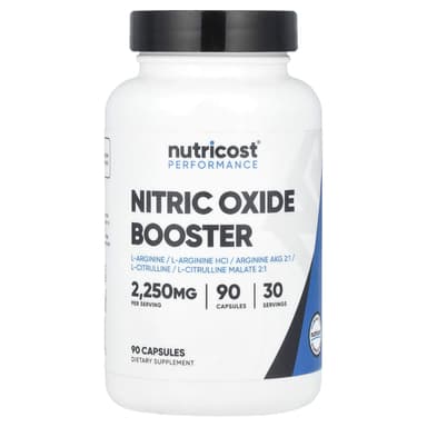 Nutricost, 表現,一氧化氮促進劑,90 粒膠囊