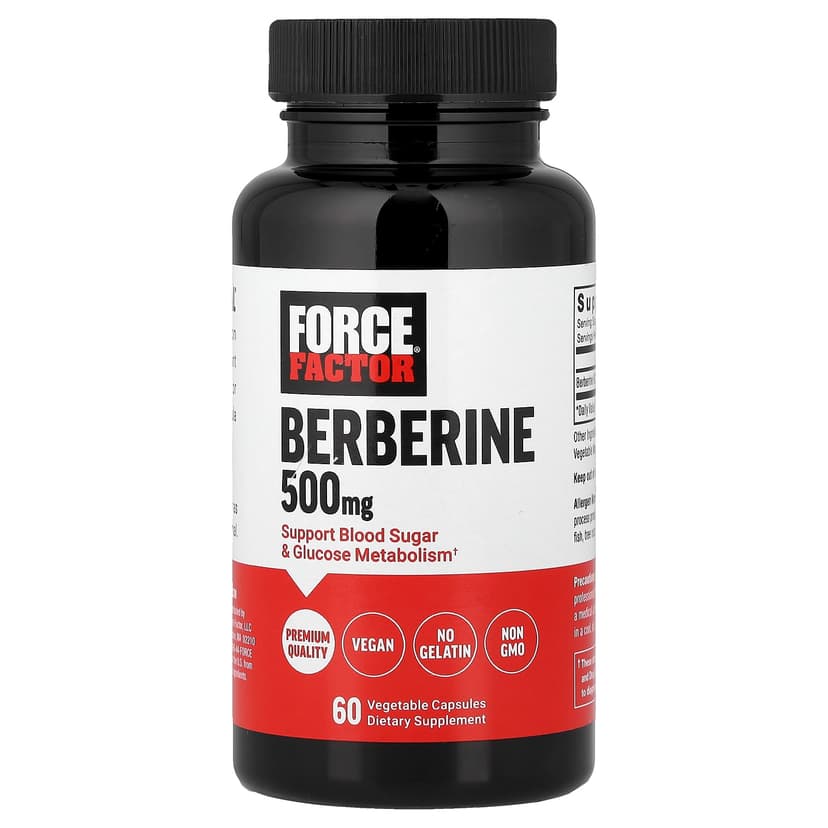 Force Factor, 小檗鹼,500 毫克,60 粒素食膠囊