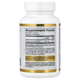California Gold Nutrition, Gold C®，USP 級維他命 C，1,000 毫克，60 粒素食膠囊