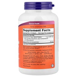 NOW Foods, Β-穀甾醇植物甾醇，180 粒軟凝膠