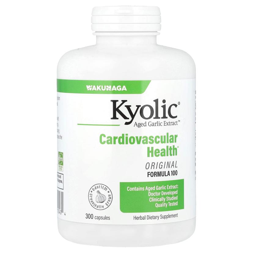 Kyolic, 陳蒜提取物™,心血管健康,原初配方 100,300 粒膠囊(每粒膠囊 300 毫克)