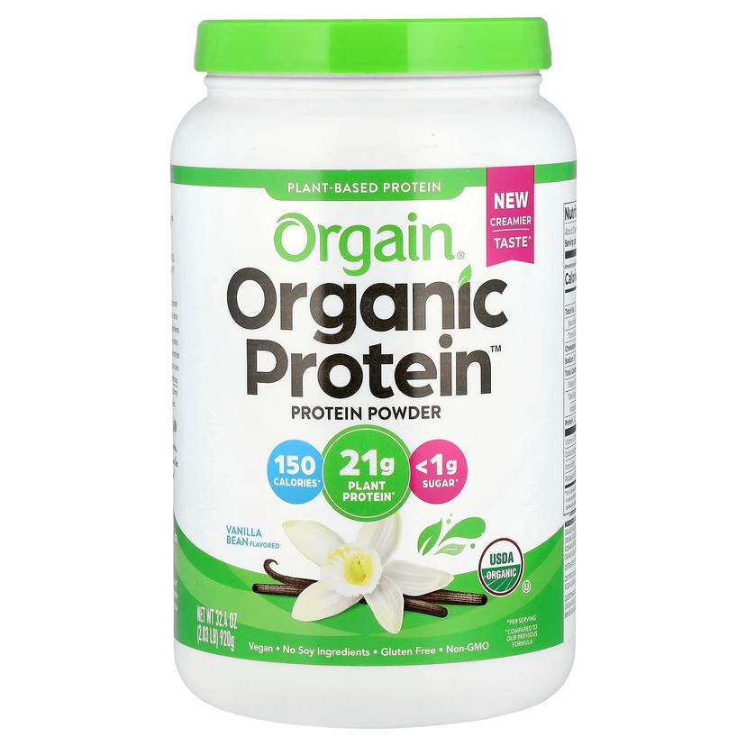 Orgain, Organic Protein™ 粉,植物基,香草豆味,2.03 磅(920 克)