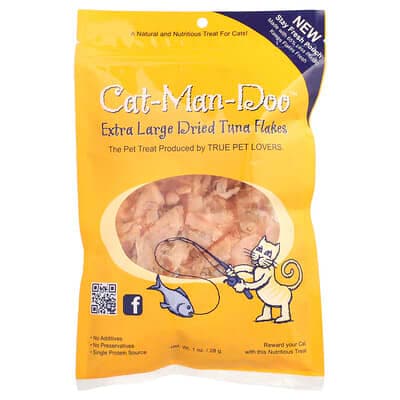 Cat-Man-Doo, 特大貓食幹金槍魚片,1 盎司(28 克)