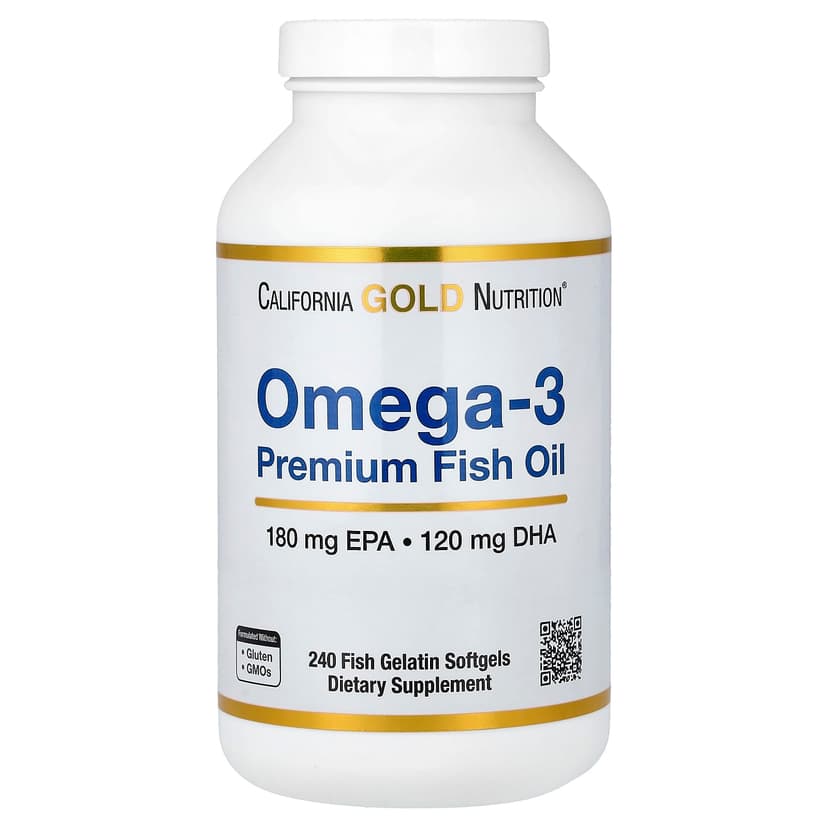 California Gold Nutrition, Omega-3,優質魚油,240 粒魚明膠軟膠囊