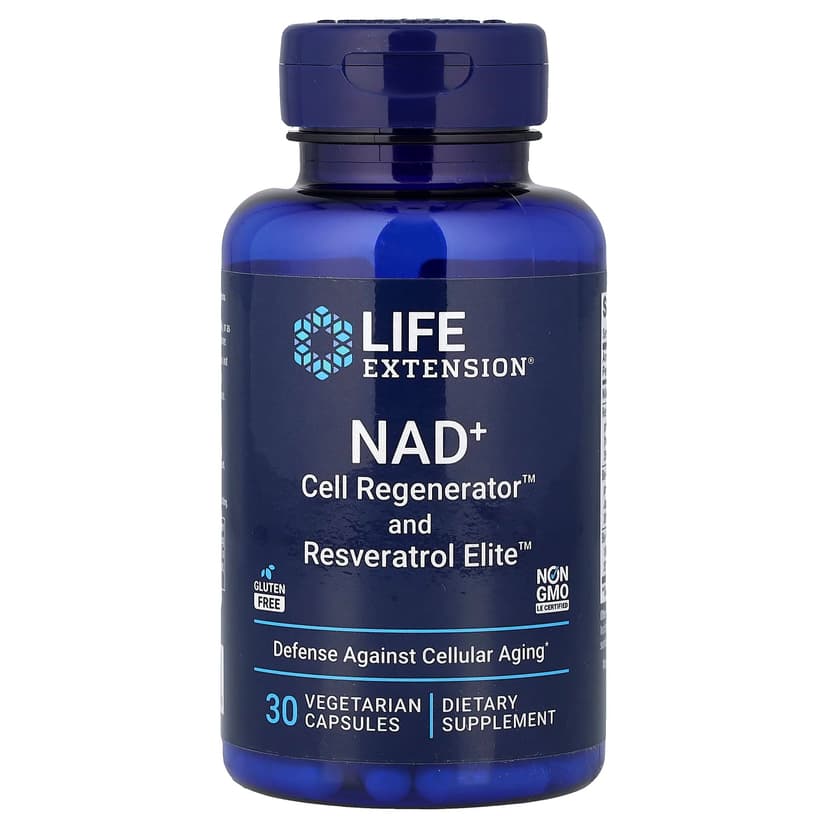 Life Extension, NAD+ Cell Regenerator™ and Resveratrol Elite™,30 粒素食膠囊