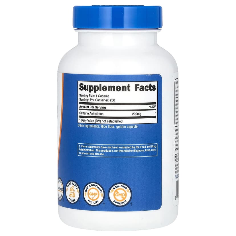 Nutricost, 咖啡萃取,200 毫克,250 粒膠囊