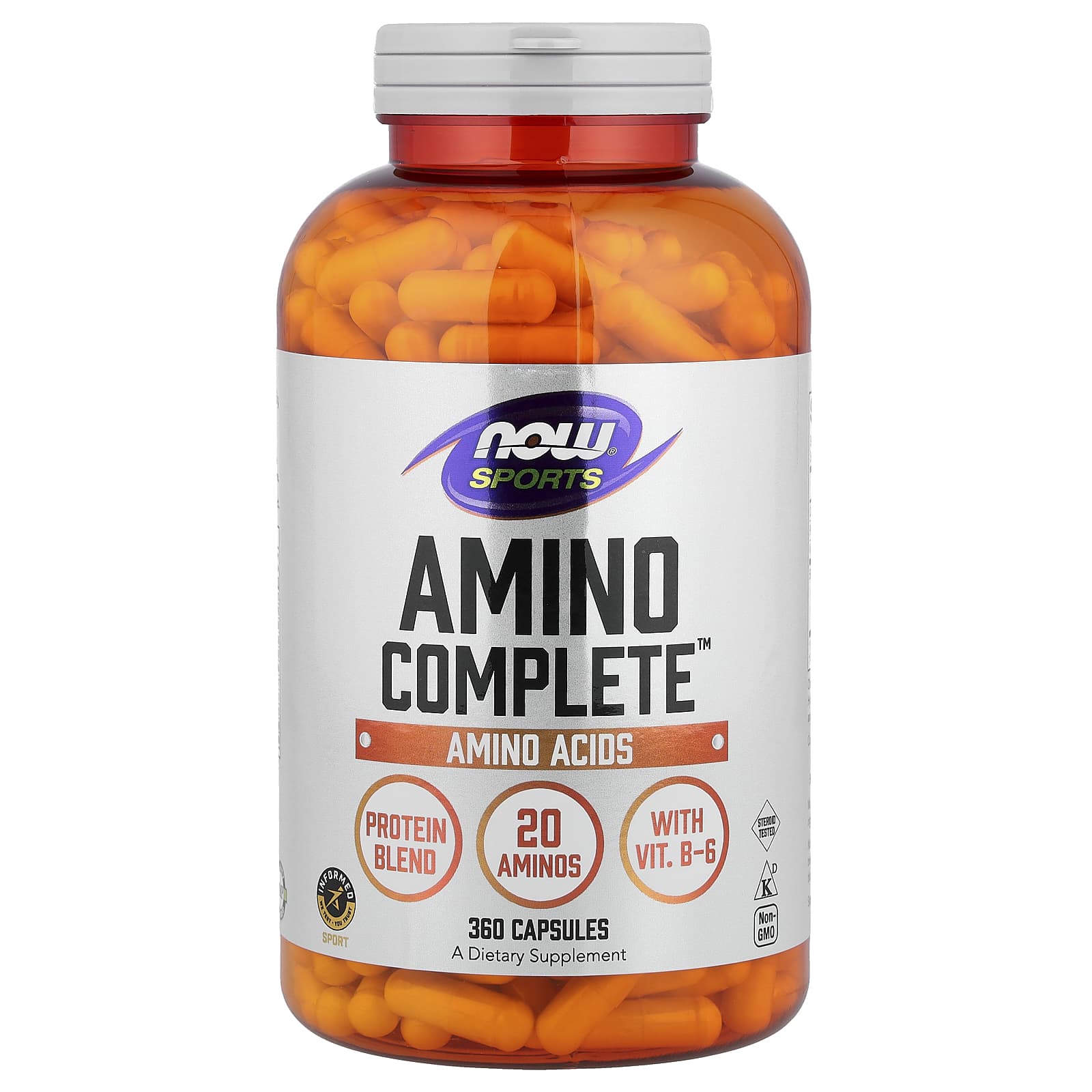 NOW Foods, 運動系列,多面氨基酸™,360 粒膠囊