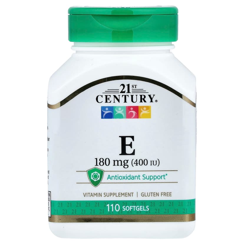 21st Century, 維他命 E,180 毫克(400 國際單位),110 粒軟膠囊