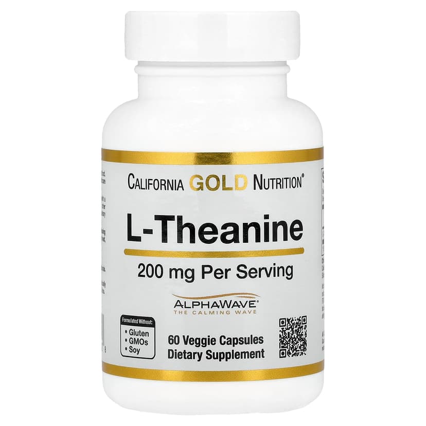 California Gold Nutrition, L-茶氨酸,含 AlphaWave®,200 毫克,60 粒素食膠囊