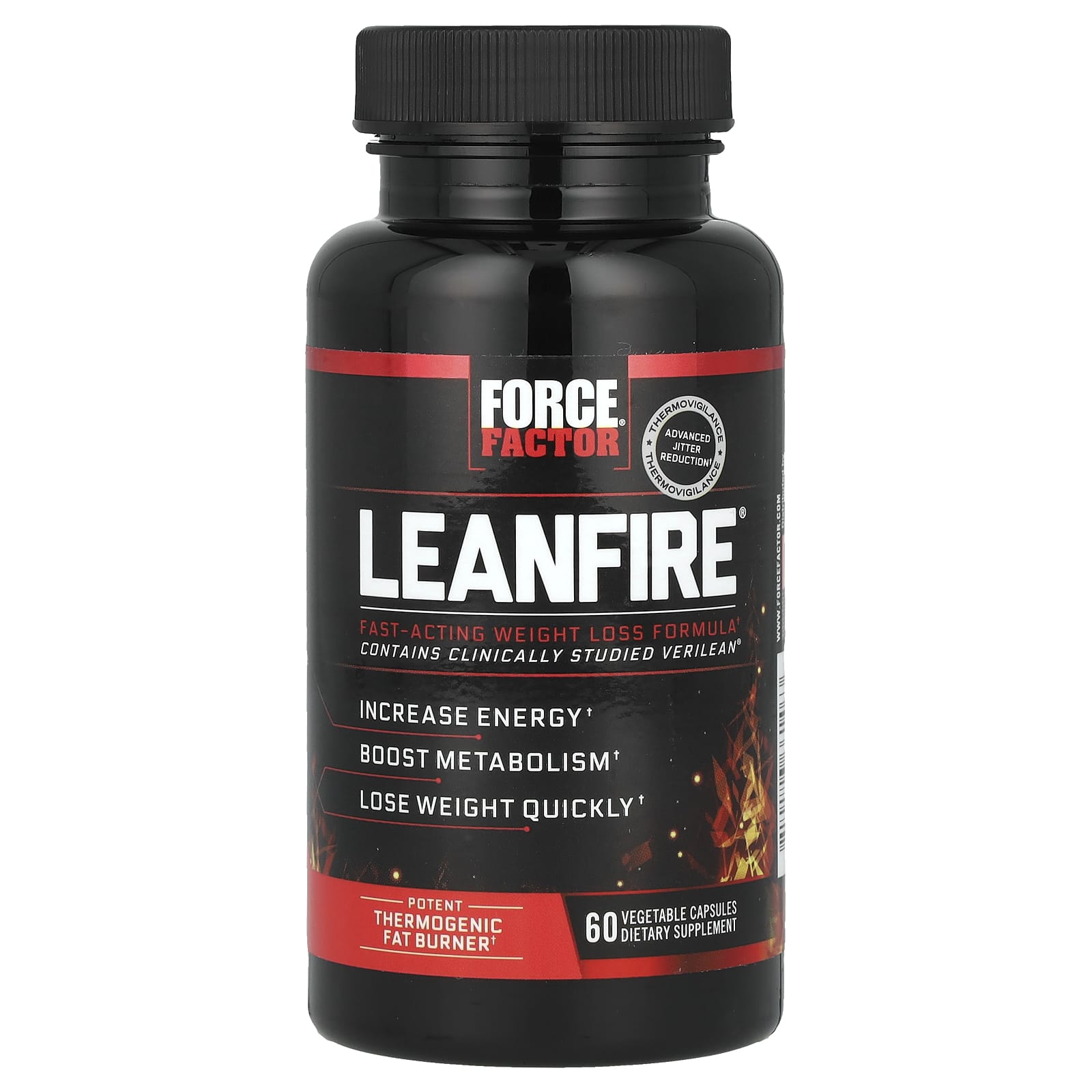 Force Factor, LeanFire®,60 粒素食膠囊