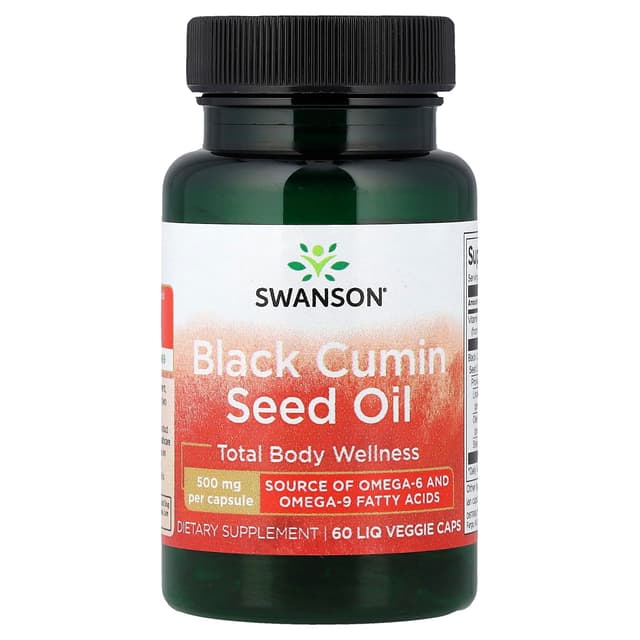 Swanson Vitamins, 黑種草籽油,60 粒液體素食膠囊