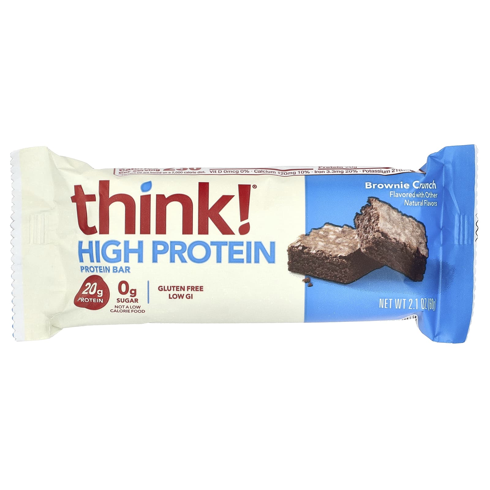 Think !, 高蛋白棒,Brownie Crunch,5 棒,每棒 2.1 盎司(60 克)
