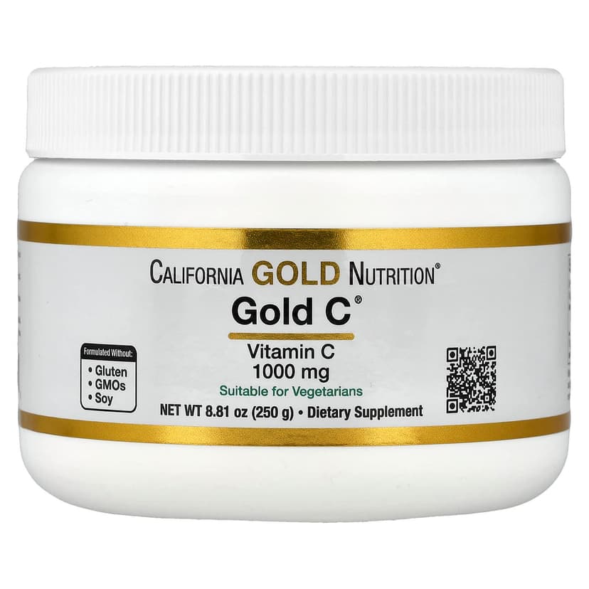 California Gold Nutrition, 黃金維他命 C 粉、維他命 C,1000 毫克,8.81 盎司(250 克)