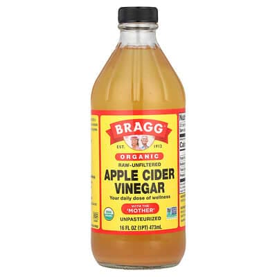 Bragg, 有機蘋果醋,含醋母,16 液量盎司(473 毫升)