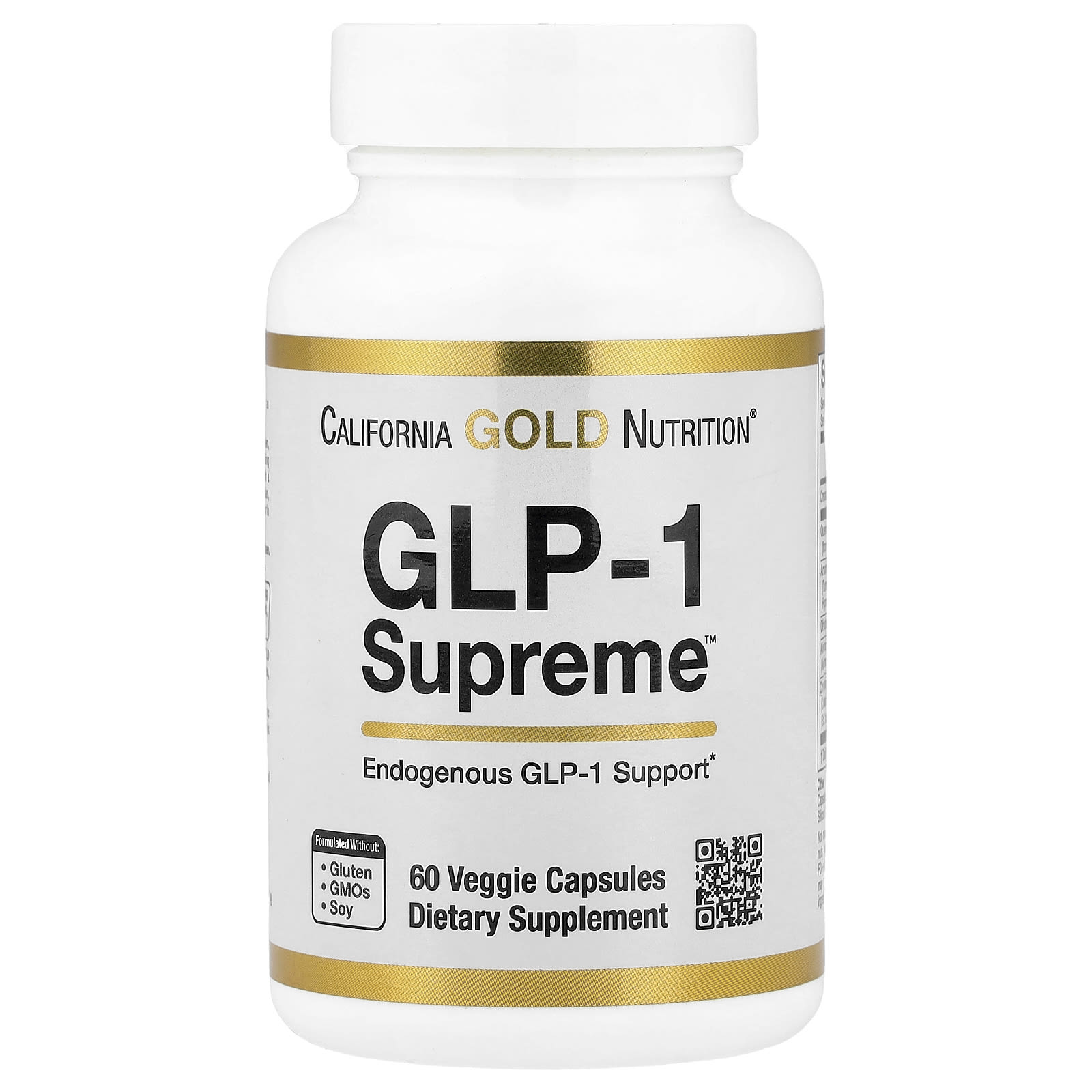 California Gold Nutrition, GLP-1 Supreme™,含阿克曼菌、小檗鹼、五羥黃酮及姜黃素,60 粒素食膠囊