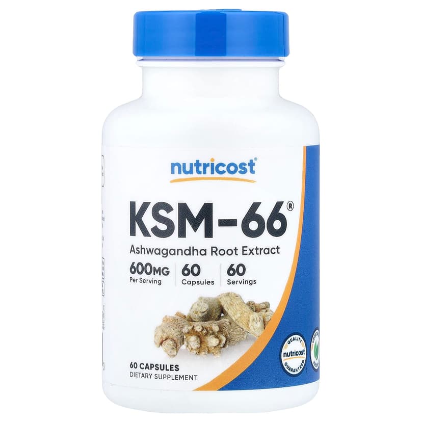 Nutricost, KSM-66 南非醉茄根提取物,600 毫克,60 粒膠囊