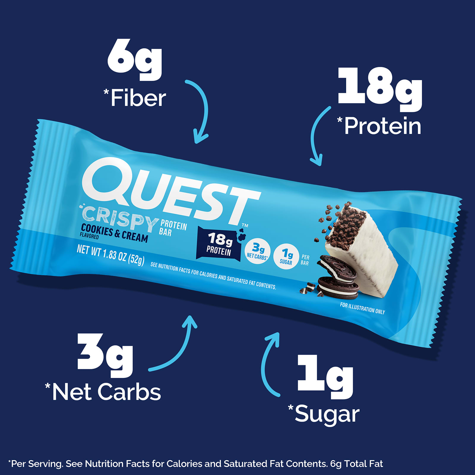 Quest Nutrition, 蛋白棒,脆奶油曲奇,12 根,每根 1.83 盎司(52 克)