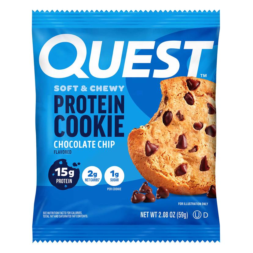 Quest Nutrition, 蛋白餅乾,巧克力碎,4 包,每包 2.08 盎司(59 克)