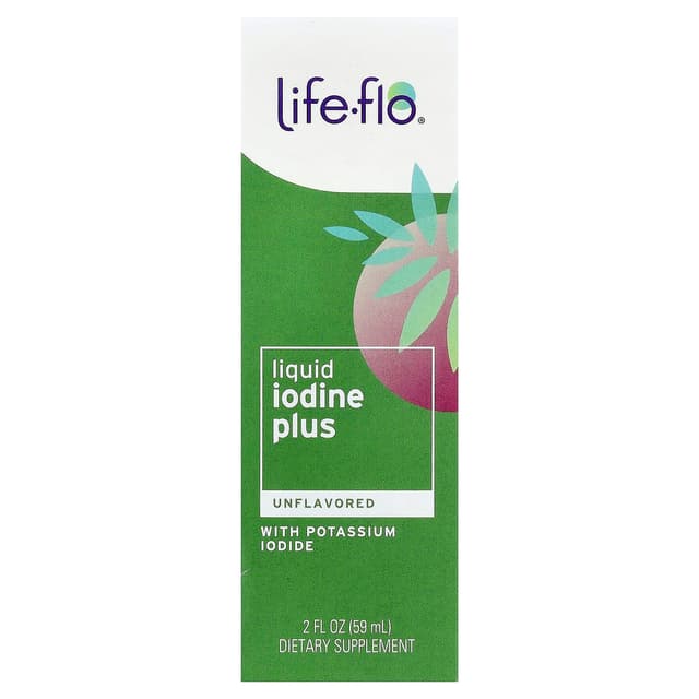 Life-flo, 液態碘加強版,含碘化鉀和碘,原味,2 液量盎司(59 毫升)