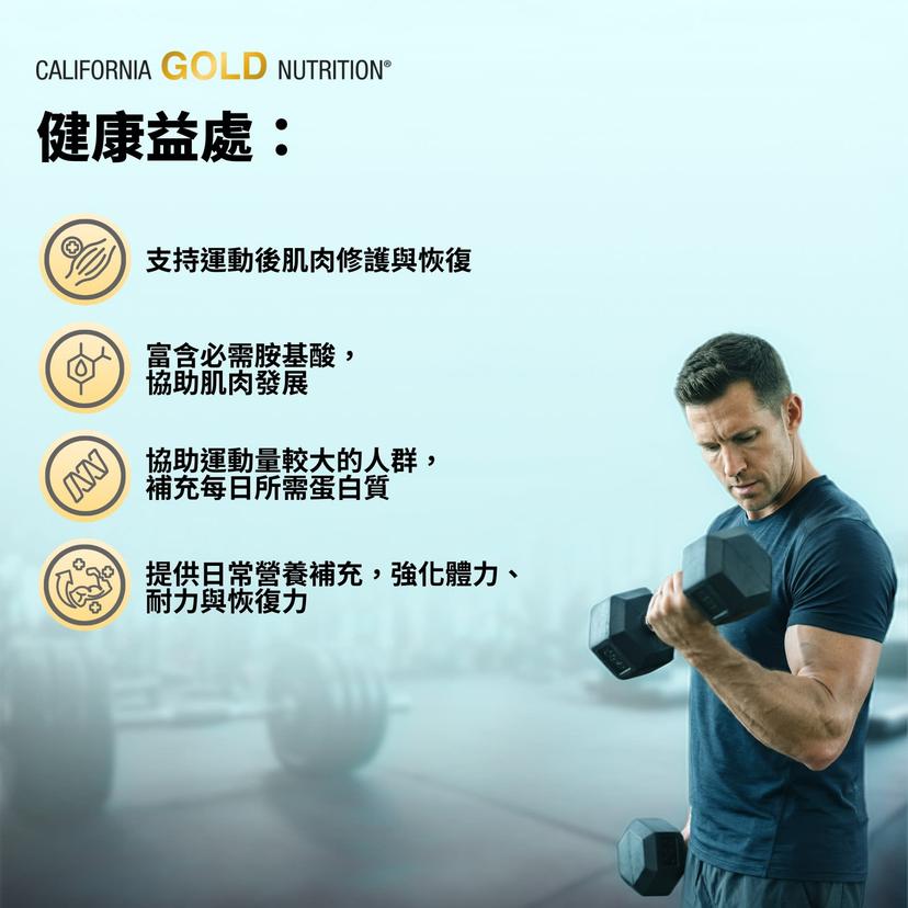 California Gold Nutrition, 運動系列,分離乳清蛋白,原味,5 磅(2.27 千克)