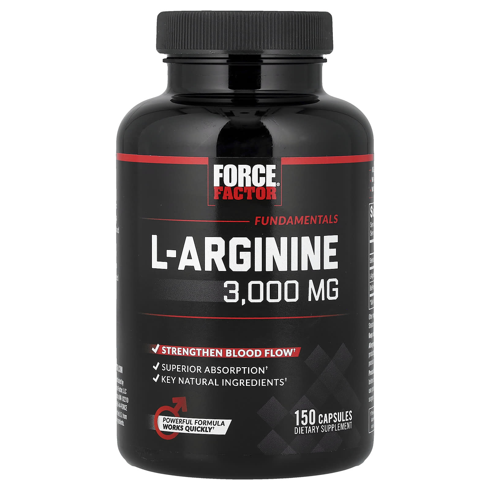 Force Factor, L-精氨酸,150 粒膠囊