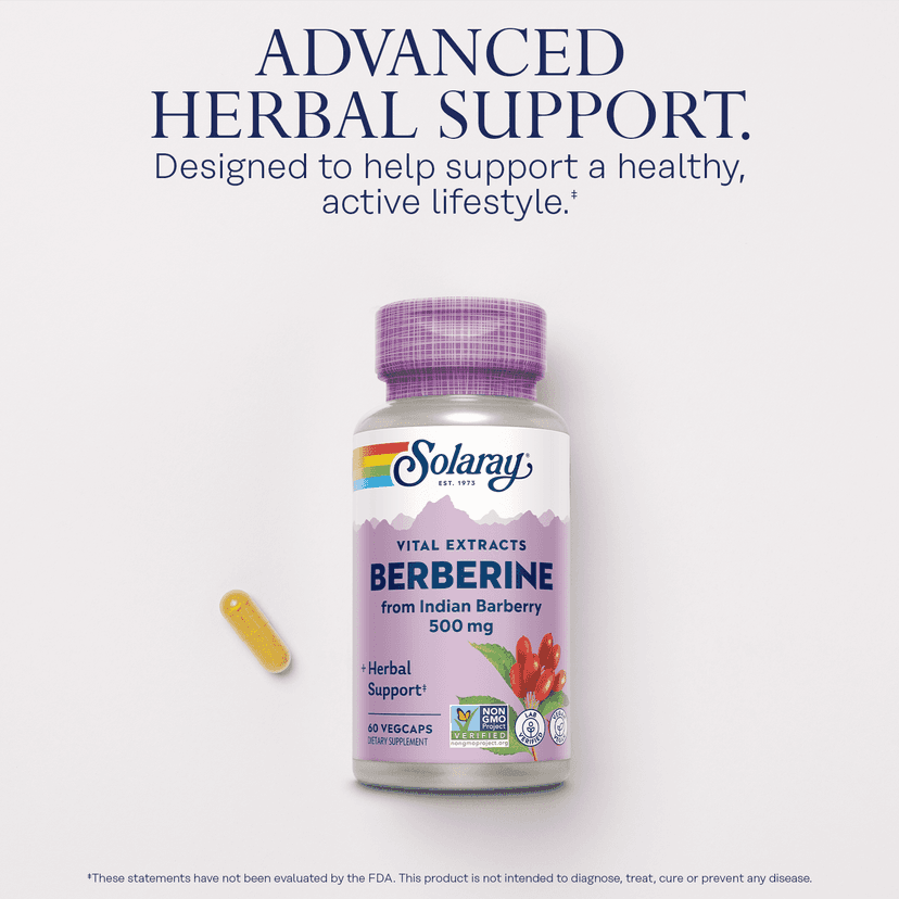 Solaray, Berberine, 500mg, 60 VegCaps