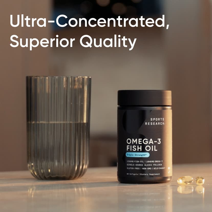 Sports Research, 阿拉斯加 Omega-3 魚油,90 粒軟膠囊