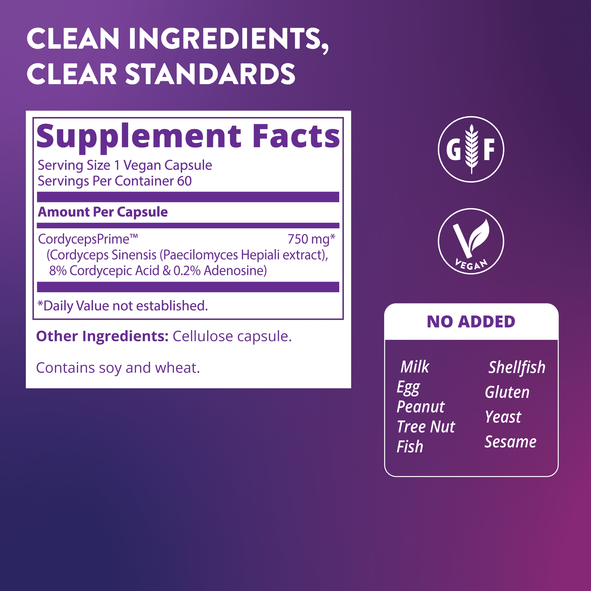 MRM Nutrition, 蟲草 CS-4 菌株全素膠囊,60 粒(每粒 750 毫克)
