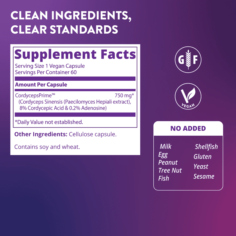 MRM Nutrition, 蟲草 CS-4 菌株全素膠囊,60 粒(每粒 750 毫克)