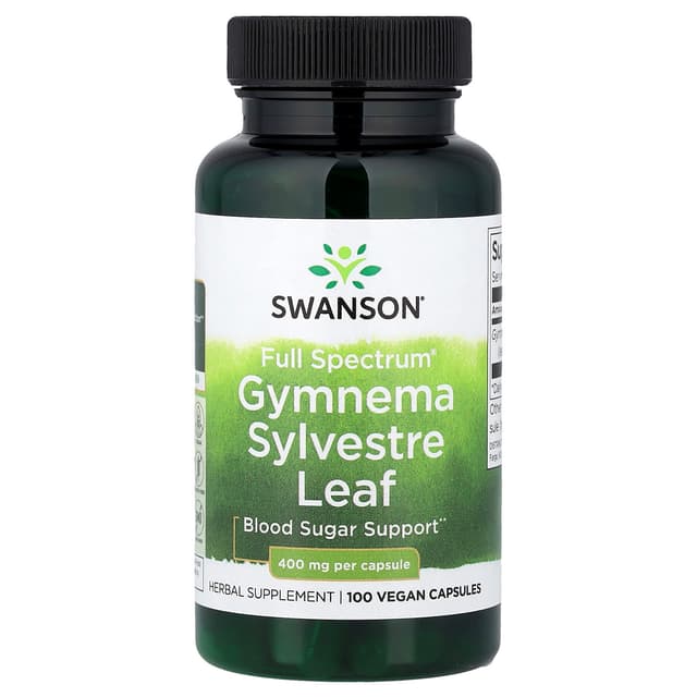 Swanson Vitamins, 多面® 匙羹藤葉,400 毫克,100 粒全素膠囊
