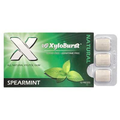 Xyloburst, 木糖醇口香糖,留蘭香味,12 片