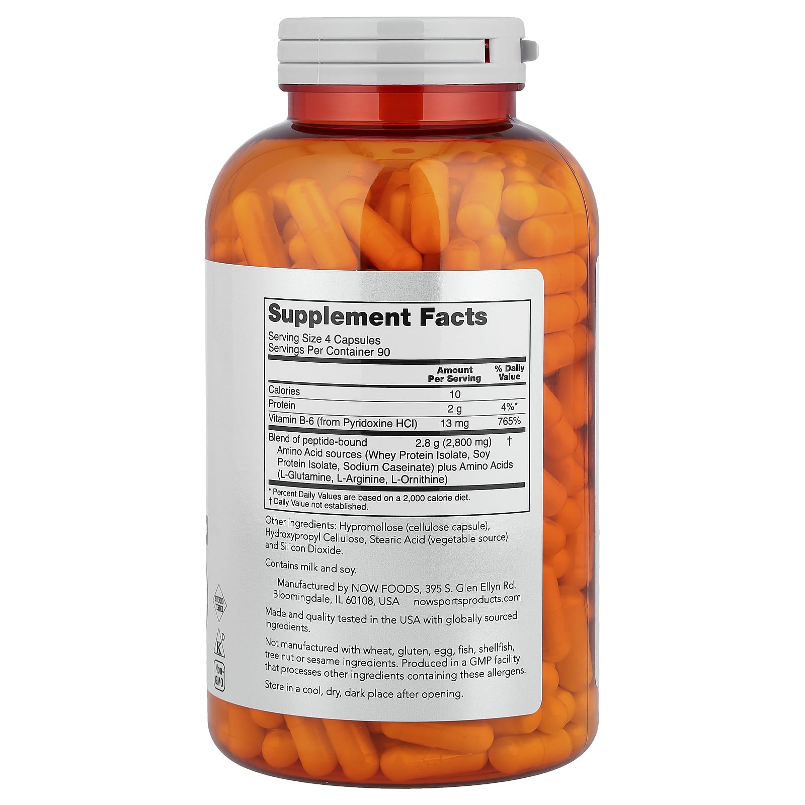 NOW Foods, 運動系列,多面氨基酸™,360 粒膠囊