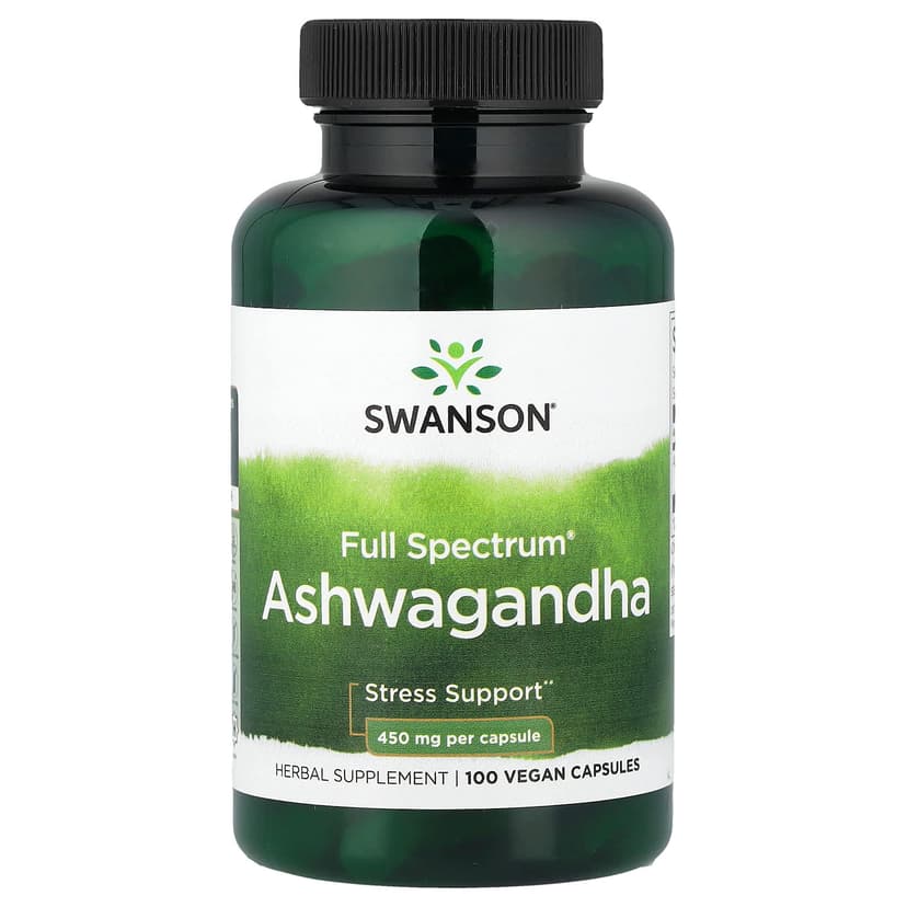 Swanson Vitamins, Full Spectrum® 南非醉茄,100 粒全素膠囊(每粒 450 毫克)
