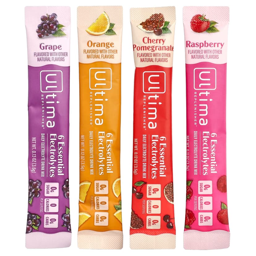 Ultima Replenisher, 6 種必需電解質,每日電解質混合飲品,多種口味,20 條