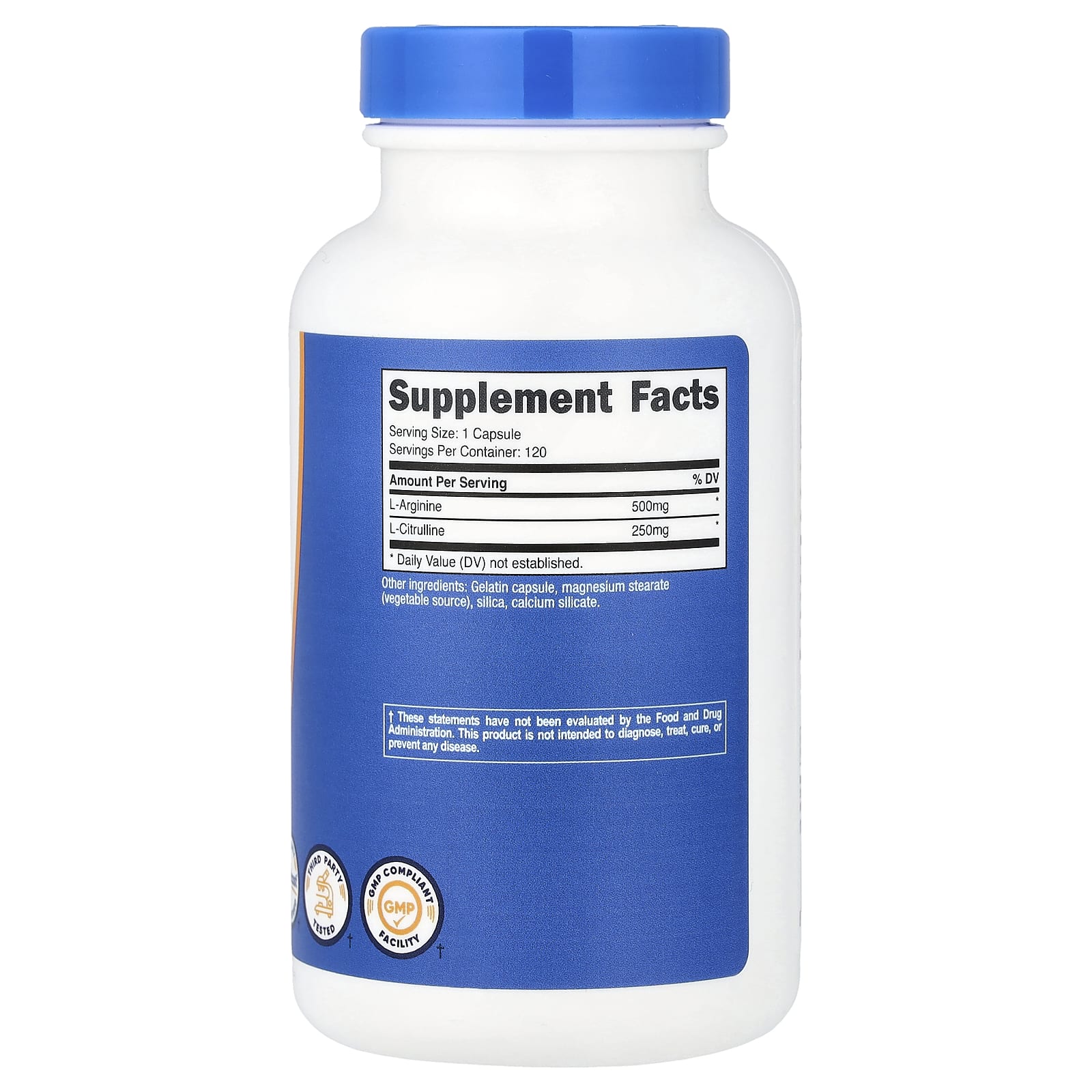 Nutricost, L-精氨酸和 L-瓜氨酸,120 粒膠囊