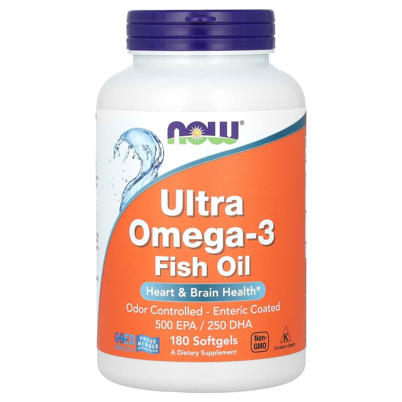 NOW Foods, Ultra Omega-3 魚油,180 粒軟凝膠
