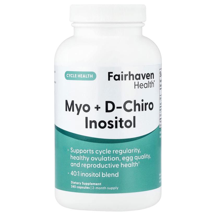 Fairhaven Health, Myo + D-Chiro 肌醇,240 粒膠囊