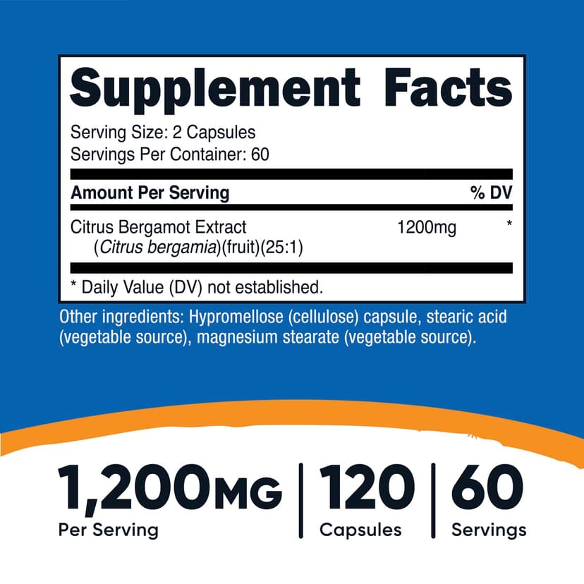 Nutricost, 金弗手,1200 毫克,120 粒膠囊(每粒膠囊 600 毫克)