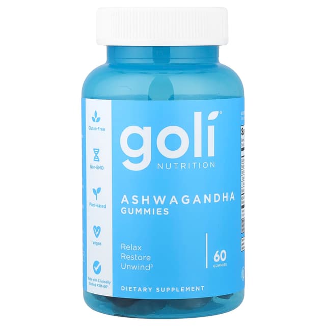 Goli Nutrition, 南非醉茄軟糖,60 粒軟糖