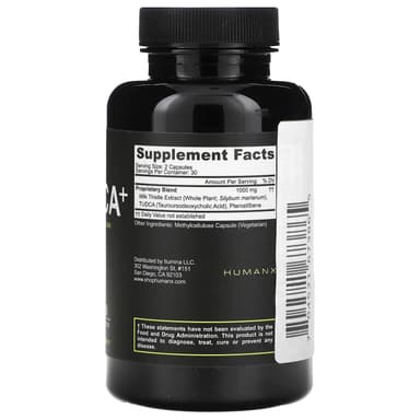 Humanx, Tudca+,1000 毫克,60 粒膠囊(每粒膠囊 500 毫克)