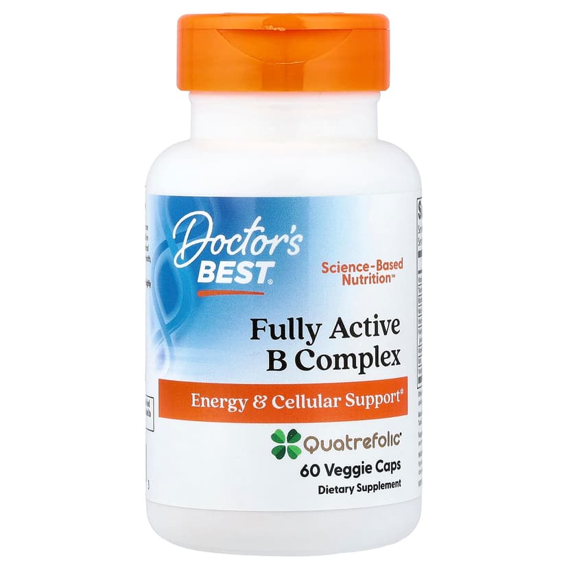 Doctor's Best, 全活性 B 復合物,60 粒素食膠囊