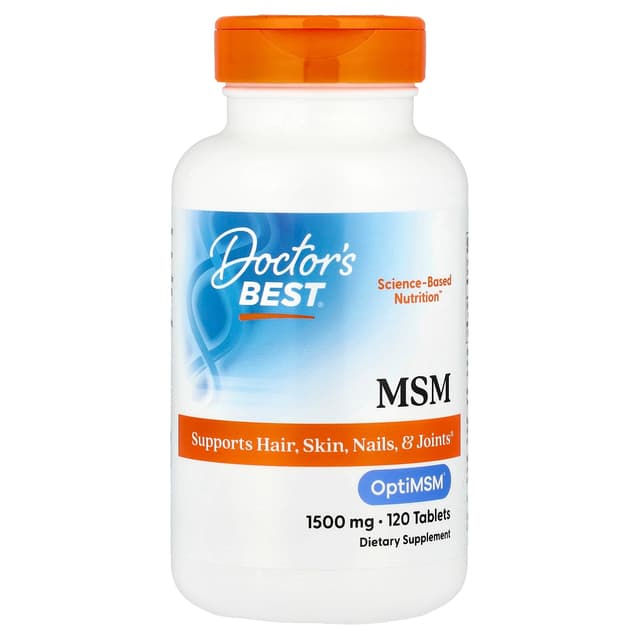 Doctor's Best, 含 OptiMSM 的 MSM,1500 毫克,120 片