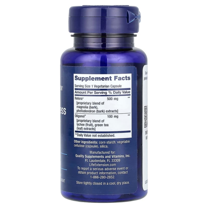 Life Extension, 皮質醇壓力調節素食膠囊,30 粒裝