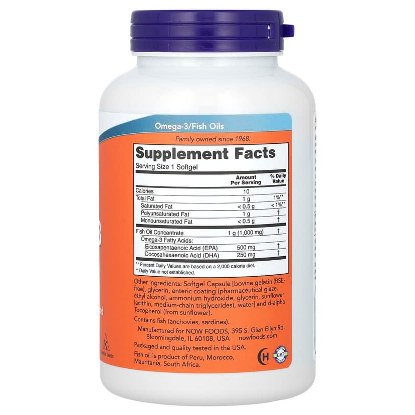 NOW Foods, Ultra Omega-3 魚油,180 粒軟凝膠
