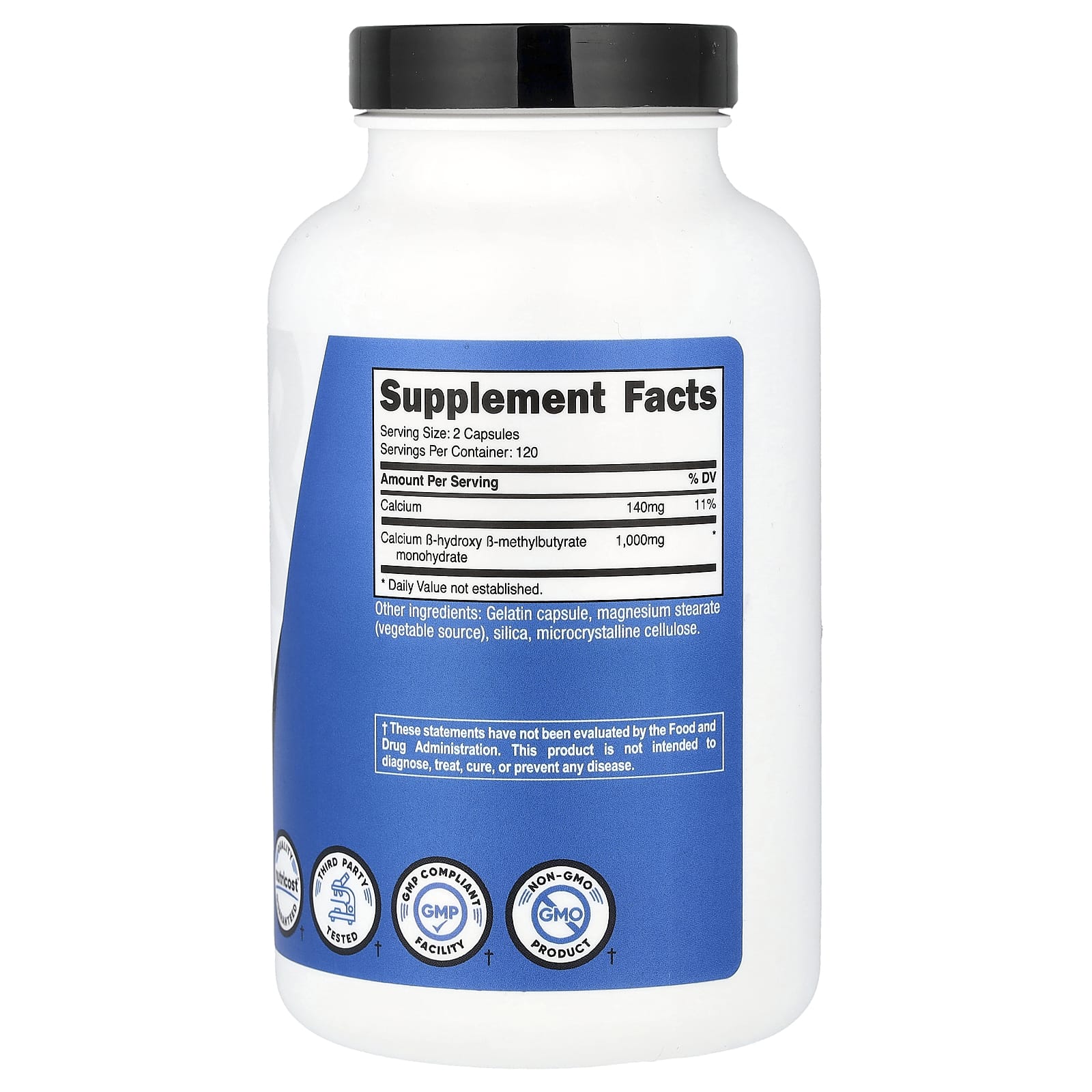 Nutricost, HMB,β-羥基-β-甲基丁酸,240 粒膠囊(每粒 500 毫克)