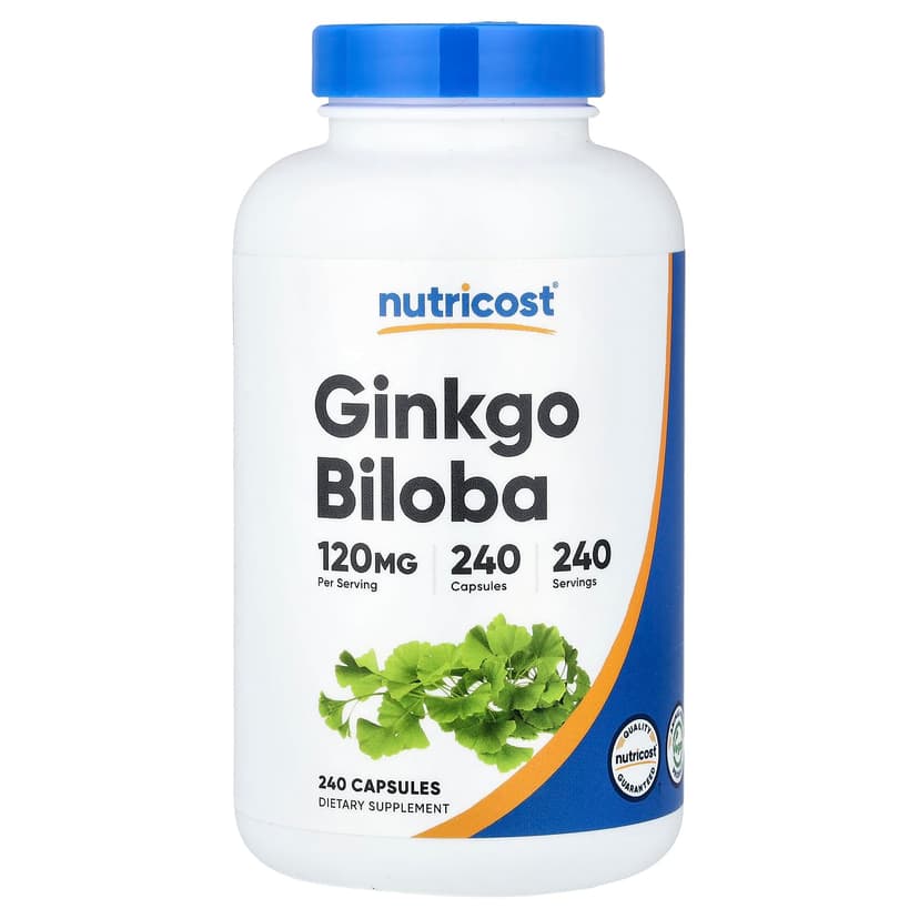 Nutricost, 銀杏,120 毫克,240 粒素食膠囊