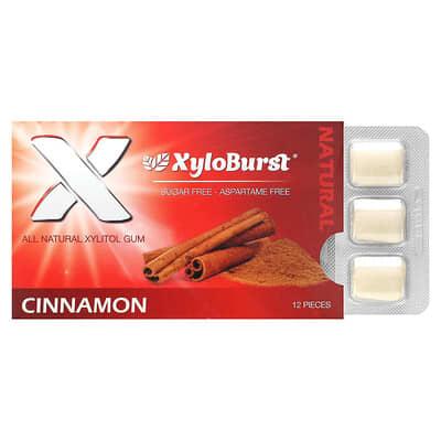 Xyloburst, 木糖醇口香糖,肉桂味,12 片